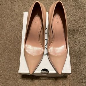 ALDO nude patent pumps still in box! Worn a few times
